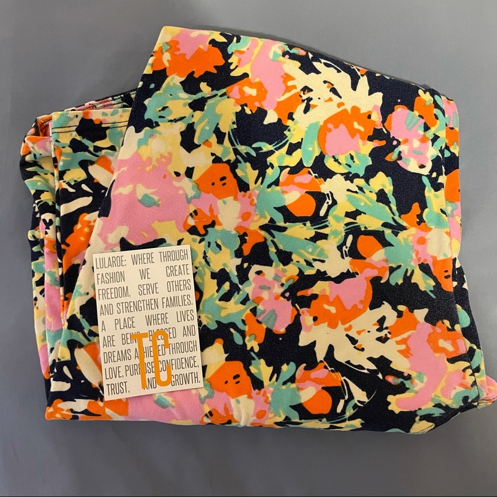 Lularoe TC leggings multicolored floral